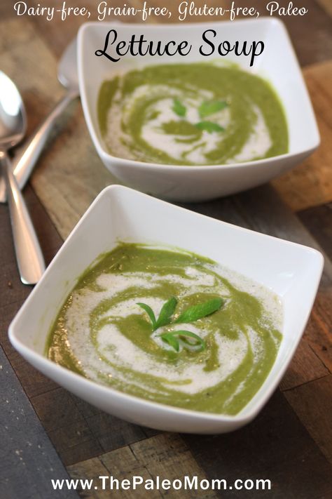 Lettuce Soup, Lettuce Recipes, Paleo Mom, Autoimmune Paleo Recipes, Paleo Soup, Aip Recipes, Gluten Free Dairy Free, Soup And Salad, Sounds Like