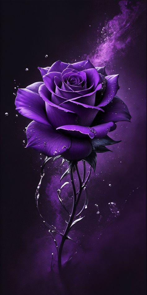 Purple Roses Wallpaper, Black Roses Wallpaper, Blue Roses Wallpaper, Dark Purple Wallpaper, Purple Flowers Wallpaper, Rose Flower Pictures, Beautiful Flowers Photos, Floral Wallpaper Phone, Lovely Flowers Wallpaper