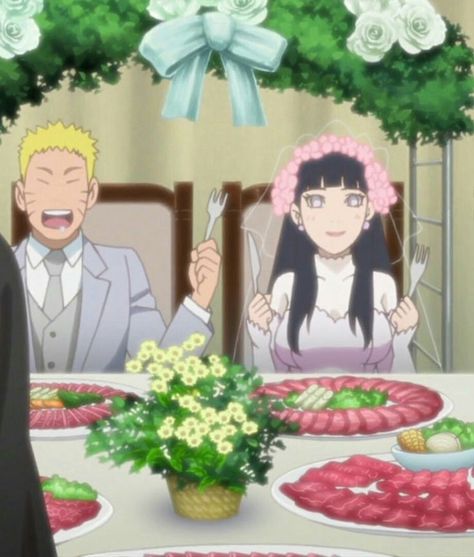 wedding NaruHina Naruto Y Hinata, 6th Wedding Anniversary, Photo Star, Uzumaki Family, Boruto Next Generation, Kushina Uzumaki, Naruto And Hinata, Naruto Cute, Naruto Funny