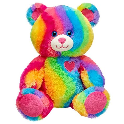 Rainbow Teddy Bear, Rainbow Plush, Teddy Bear Images, Bear Images, Teddy Bear Pictures, Mickey Y Minnie, Tatty Teddy, Cute Teddy Bears, Teddy Bear Plush