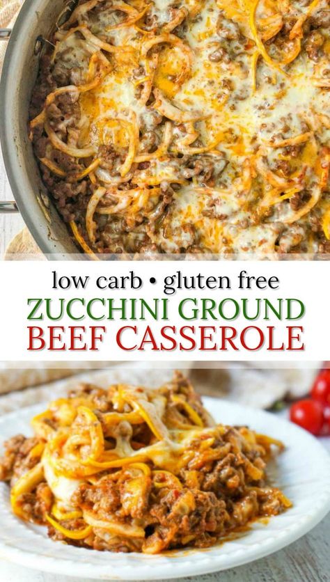 Zucchini Ground Beef, Hamburger Sauce, Keto Comfort Food, Cheesy Zucchini, Keto Casserole, Low Carb Casseroles, Boiled Egg Diet Plan, Tasty Dinner, Low Carb Zucchini