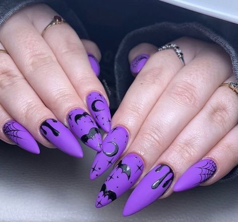 Witch Nails, Witchy Nails, Halloween Acrylic Nails, Punk Nails, Gothic Nails, October Nails, Goth Nails, Grunge Nails, Nails Spa