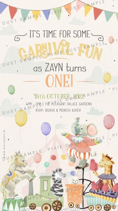 Illustrated Wedding Invitations, Carnival Theme, Palace Garden, Carnival Themes, Pixie Dust, Invitation Card, Digital Invitations, Invitation Cards, Wedding Cards