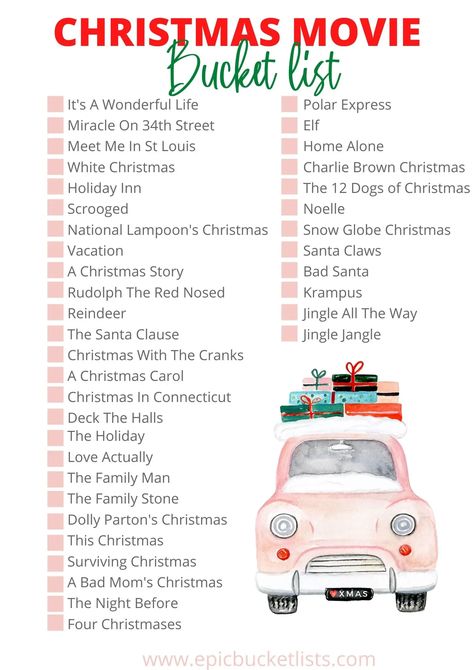 Holiday Movies List, This Christmas Movie, Movie Bucket List, Bucket List Movie, Holiday Reading List, Christmas In Connecticut, Kids Christmas Movies, Surviving Christmas, Christmas Movies List