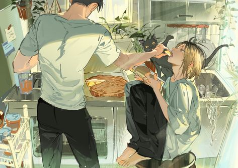 Kenma Kozume, Haikyuu Ships, Haikyuu Manga, Haikyuu Fanart, 영감을 주는 캐릭터, Anime Ships, Haikyuu Anime, Haikyu!!, Pretty Art