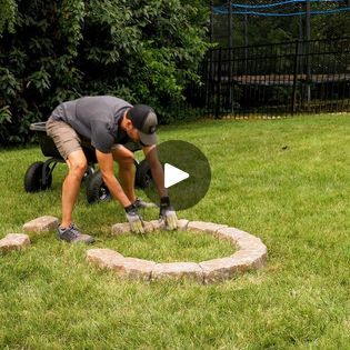 Diy Brick Patio With Fire Pit, How To Make A Gravel Fire Pit Area, Building A Fire Pit With Pavers, Circle Brick Fire Pit, Inground Fire Pit With Seating Diy, Sand Fire Pits, Build A Fire Pit, Landscape Bricks, Make A Fire Pit