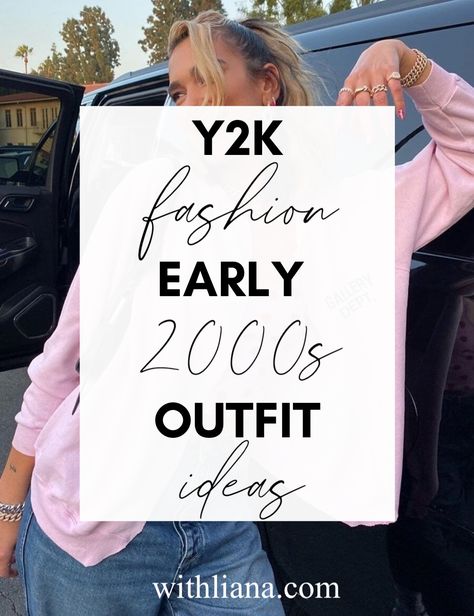 Y2K Fashion from the early 2000s is extremely popular right now. The pink y2k aesthetic has come back into style, and y2k street styles are seen everywhere. Here are some Y2K Fashion outfit ideas! #y2k #fashion #pink #2000s #aesthetic Decade Outfits Spirit Week, 2000 Theme Party Outfits, Early 2000s Party Outfits, Early 2000s Outfit Ideas, 2000s Themed Party Outfit, Y2k Theme Party Outfit, 2000s Party Outfits, Early 2000s Fashion Outfits, Y2k Fashion Early 2000s Outfit