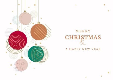 Christmas Ball Design, New Years Graphic Design, Christmas Card Illustration Design, Christmas Greeting Cards Design, 2025 New Year Design, Holiday Design Graphic, Dangler Design, Christmas Card Illustration, Business Christmas Cards