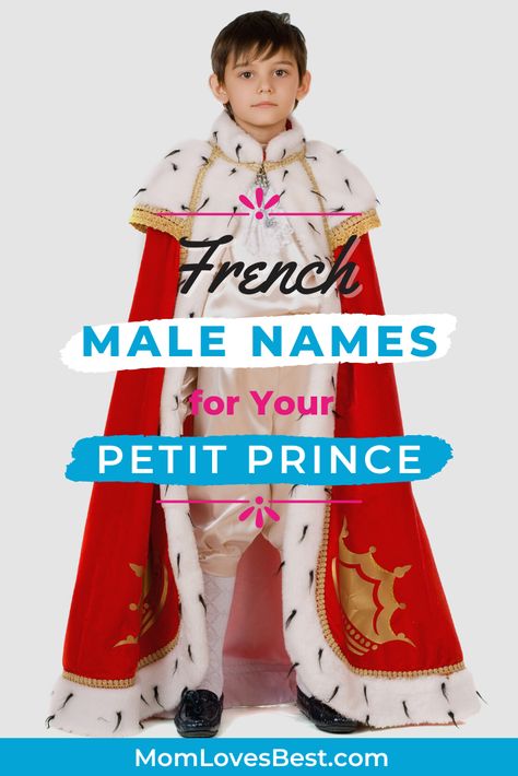 Your baby should have a name that's every bit as special as he is. Whether you want a traditional French name or one that's rarer, we have 100 for you to peruse. French Boy Names, French Boys Names, French Name, French Boy, Male Names, French Names, French Boys, Baby Name List, Boy Names