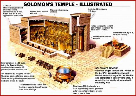 King Solomon Temple, Solomon Temple, Solomon's Temple, Solomons Temple, Temple Grandin, Jewish Temple, Burnt Offerings, Bible Study Help, 1 Kings