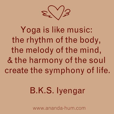 yoga is like music iyengar quote Bks Iyengar Quotes, Yoga Notes, Yogi Bhajan Quotes, Bks Iyengar Yoga, Yogi Quotes, Bks Iyengar, Yoga Teaching, Indian Yoga, Yogi Bhajan