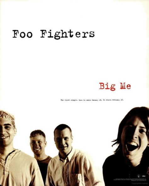 Foo Fighters, Big Me ad, 1996 Foo Fighters Valentines Cards, Foo Fighter, Self Titled, Music Poster Design, Dave Grohl, Foo Fighters, Music Poster, Valentines Cards, My Favorites