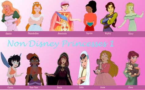 Non-Disney princesses The Swan Princess, Quest For Camelot, Non Disney Princesses, Laika Studios, The Cobbler, Gulliver's Travels, Disney Animated Movies, Swan Princess, Disney Princesses