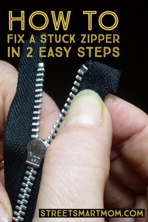 Sticky Zipper How To Fix A, How To Fix A Stuck Zipper, Stuck Zipper Hacks, How To Fix Zipper Off Track, How To Fix A Zipper That Splits, How To Fix A Zipper That Came Off, How To Fix A Zipper, Fix Zipper, Zipper Problems