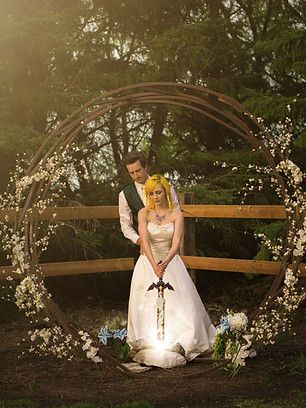 Yellow And Purple Wedding, Legend Of Zelda Wedding, Hobbit Wedding, Lotr Wedding, Zelda Wedding, Gamer Wedding, Birch Wedding, Dragon Wedding, Cozy Wedding