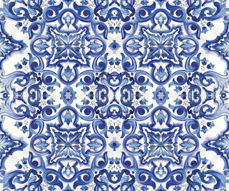 Flower Design Vector, Italian Flowers, Macro Photography Insects, Italian Pattern, Greek Paintings, Jar Art, Marble Painting, Blue Palette, Pattern Images