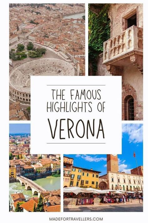 Discover Verona, Italy's iconic landmarks including the historic Arena, charming bridges, and delectable food scene. Explore more about Verona here: https://madefortravellers.com Italy Guide, Italy Trip Planning, Italy Destinations, Italy Hotels, Cities In Italy, Trip To Italy, Verona Italy, Romantic City, Italy Tours