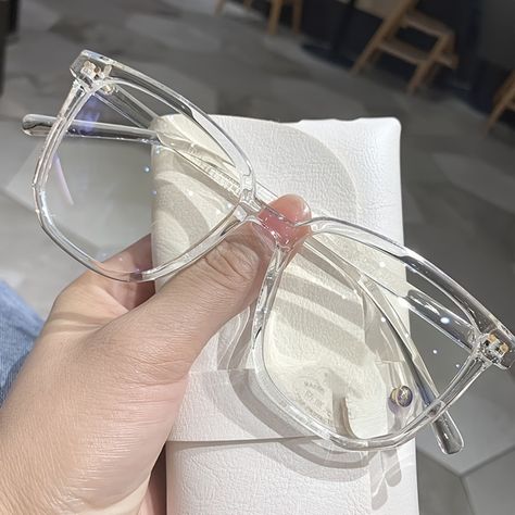 Faster shipping. Better service Plain Frames, Transparent Sunglasses, Trendy Eyewear, Metal Frame Glasses, نظارات شمسية, Computer Glasses, Fashion Eyeglasses, Men Eyeglasses, Cat Eye Frames