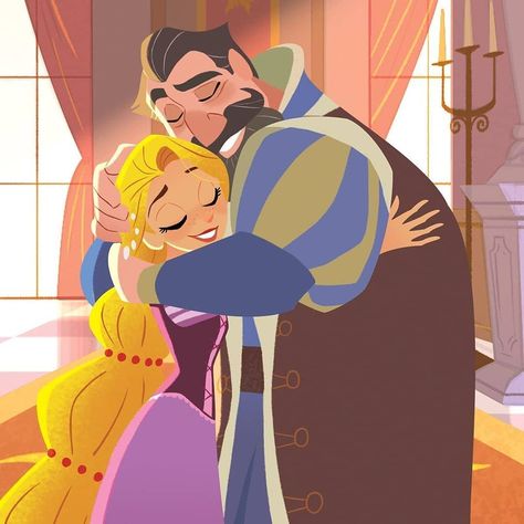 🌻🎨👑 Princess Rapunzel 🖌☀💜 on Instagram: “To all the man who are fulfilling their responsibility to take care of their child.. HAPPY FATHERS DAY💖💖...tag ur lovely father💕  CR…” Father Cartoon, Disney Blog, The Chiefs, Princess Rapunzel, Disney Rapunzel, Disney Tangled, Pinturas Disney, Dad Daughter, Disney Princess Art