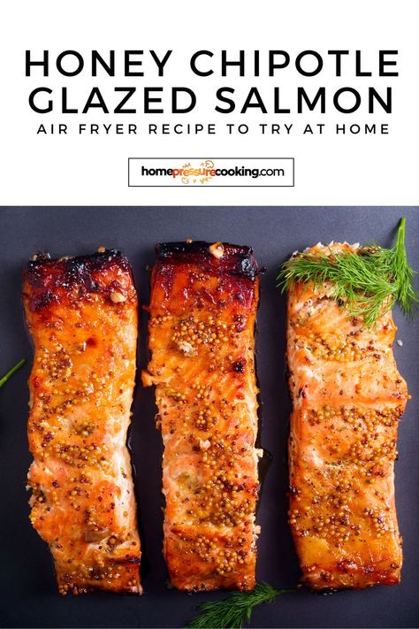 Strips of Honey Chipotle Glazed Salmon Pieces - Fish Recipes Air Fryer Meals Healthy, Easy Air Fryer Meals Healthy, Easy Air Fryer Meals, Chipotle Glaze, Healthy Air Fryer Recipes, Air Fryer Meals, Honey Glazed Salmon, Salmon Glaze Recipes, Healthy Air Fryer