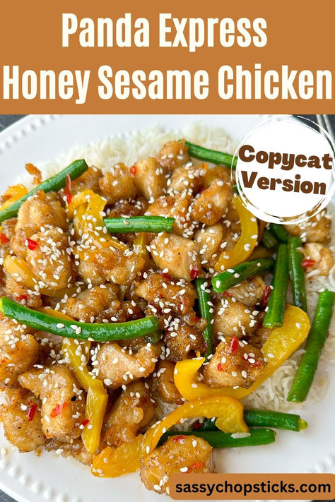 panda express honey sesame chicken Panda Express Honey Sesame Chicken, Honey Sesame Sauce, Panda Express Recipes, Honey Sesame Chicken, Sesame Chicken Recipe, Honey Sesame, Sesame Sauce, Easy Chinese Recipes, Panda Express