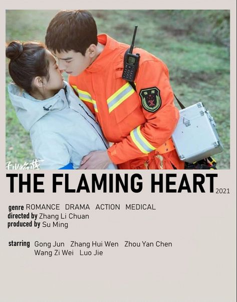 The Flaming Heart Chinese Drama, With You Chinese Drama, Chinese Tv Shows, Korean Tv Series, New Disney Movies, Film Recommendations, New Korean Drama, Posters Minimalist, Flaming Heart