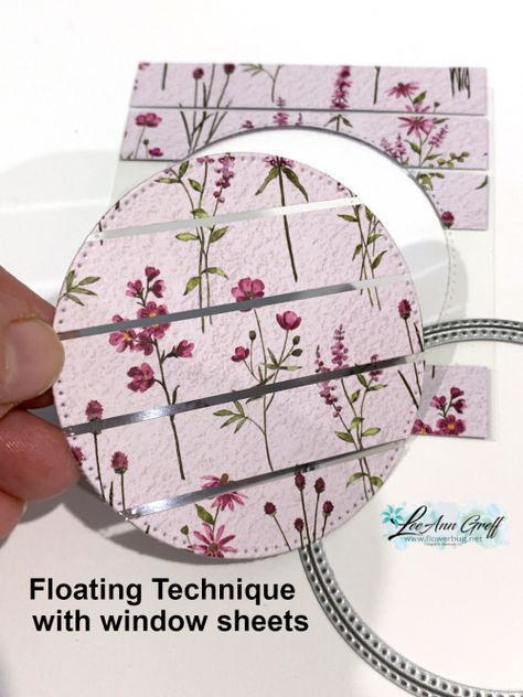 Dainty Flowers mystery card. Floating Circle Cards, Su Cards Ideas, Stampinup Cards Newest 2023, Folding Cards Ideas Tutorials, Die Cut Cards Ideas Handmade, Su Dainty Flowers Dsp, Stamping Up Cards Ideas, Dainty Delights Stampin Up Cards, Su Dainty Delight Cards