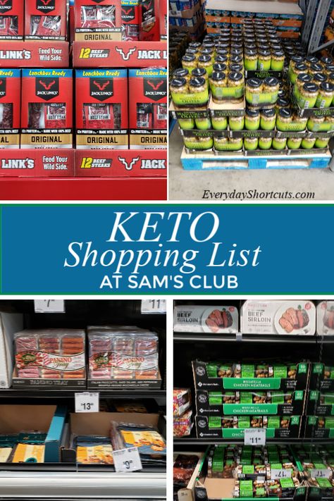 Keto Shopping List at Sam's Club - Everyday Shortcuts Sams Club Shopping, Paleo Shopping List, Food Shopping List, Keto Shopping List, Keto Grocery List, Egg Fast, Keto Ideas, Ketogenic Diet Meal Plan, Ketogenic Diet Plan