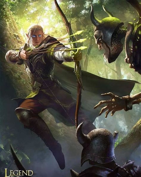 @vankata8882 • Instagram photos and videos Ranger Rpg, Elf Ranger, Male Elf, Illustration Fantasy, Wood Elf, High Elf, Bow And Arrow, Fantasy Races, Thranduil