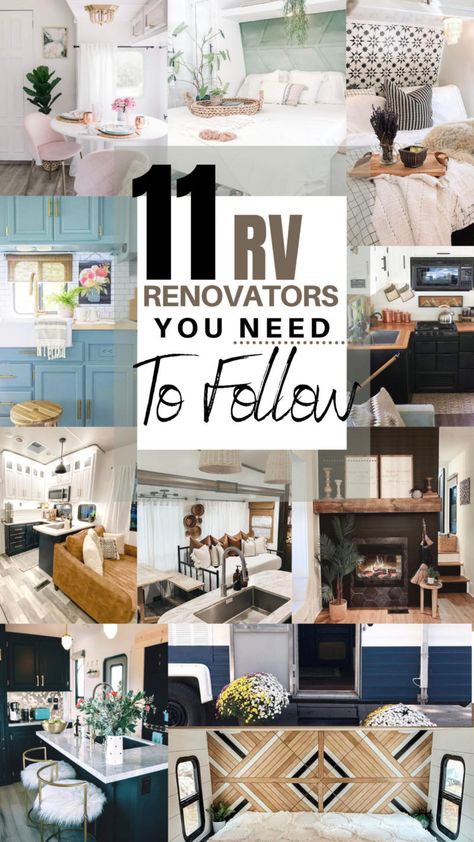 RV Home Tour on Instagram Rv Living Room, Rv Home, Rv Inspiration, Small House Living, Vintage Camper Remodel, Trailer Decor, Diy Camper Remodel, Rv Homes, Diy Rv