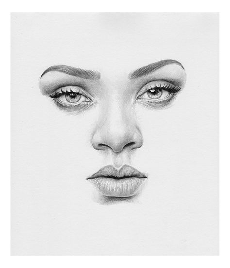 Design Stack: A Blog about Art, Design and Architecture: Drawings of Minimalist Hyper Realistic Portraits Rihanna Drawing, Face Pencil Drawing, Rihanna Art, Eye Pencil Drawing, Easy Pencil Drawings, Face Dimensions, Realistic Eye Drawing, Pencil Drawing Tutorials, Realistic Pencil Drawings