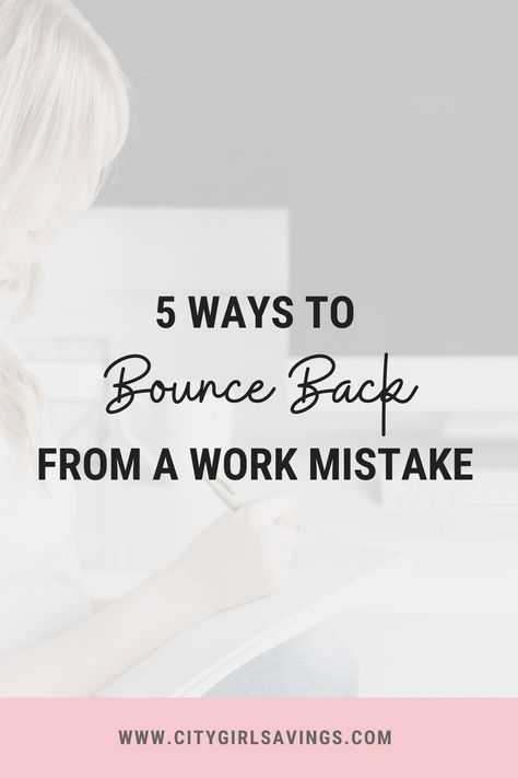 Making mistakes can always leave your gut feeling tossed and turned, but when you make a mistake at work you can feel tense all day. Mistakes are no fun and we totally understand how one mistake at work leaves you feeling like the world is about to end. On the bright side, there are ways to bounce back from a work mistake! Check them out on the #CityGirlSavings blog! Work Mistakes Quotes, Messing Up At Work, When You Make A Mistake, Making Mistakes At Work, Making Mistakes Quotes, Mistakes At Work, Quotes About Making Mistakes, Mistake At Work, Principal Ideas