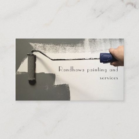 Create your own Business Card | Zazzle Visiting Card For Artist, Painter Business Cards Ideas, Concept Artist Business Card, Painter Visiting Card, Handyman Business Cards, Juice Logo, Create Your Own Business, Painter And Decorator, Business Cards