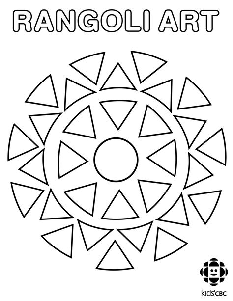 Rangoli Drawing, Diwali For Kids, Coloring Paper, Flower Pattern Drawing, Rangoli Patterns, Afrique Art, Drawing Pattern, Diwali Craft, Simple Mandala