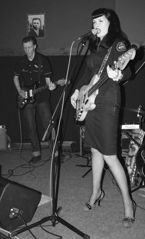 Messer Chups Psychobilly Bands, Willie Dixon, Rockabilly Music, Women Of Rock, Guitar Girl, Riot Grrrl, Female Musicians, I'm With The Band, Psychobilly