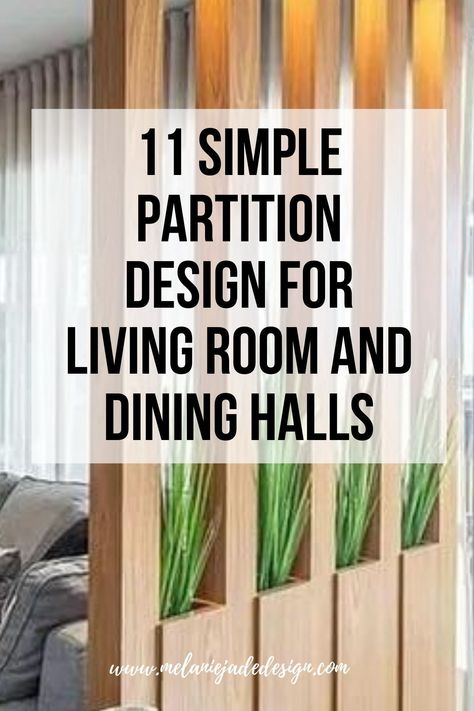 Redefine your space with elegance! ✨ Uncover 11 simple yet impactful partition designs to seamlessly separate your living room and dining hall. Enhance flow, maximize space, and elevate aesthetics with these innovative dividers. Tailor your home's ambiance by striking the perfect balance between openness and intimacy. 🏡🍽🛋 #PartitionMagic #RoomDesign #FunctionalElegance Home Partition Ideas Divider Walls, Living Room Dining Room Partition Ideas, Entry Separation Wall, Restaurant Partition Design Ideas, Partition Hallway Living Room, Cabinet Partition Room Dividers, Small House Partition Ideas, Dividing Entryway From Living Room, Open Plan Living And Dining Decor