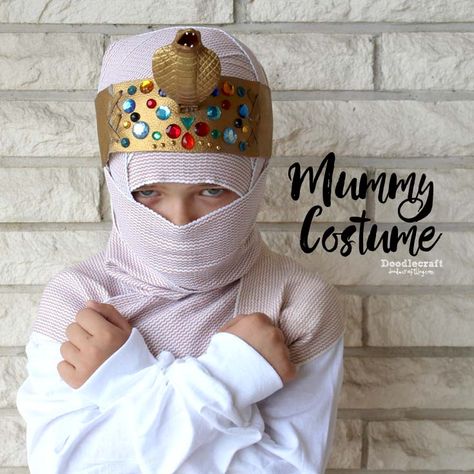 Egyptian King Mummy Costume! Diy Kid Halloween Costumes, Ghostbusters Jumpsuit, Kid Halloween Costumes, Costume Simple, Mummy Halloween Costume, Ghostbusters Costume, Girl Group Costumes, Mummy Costume, Kid Halloween