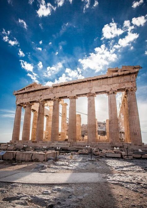 Athens, Greece | Experience the beauty of the ancient acropolis when you cruise with Royal Caribbean to Athens, Greece and explore hundreds of years of history. Parthenon Greece, Ancient Greek Temple, Goddess Athena, The Parthenon, Greek Temple, Voyage Europe, Famous Landmarks, Acropolis, Athens Greece