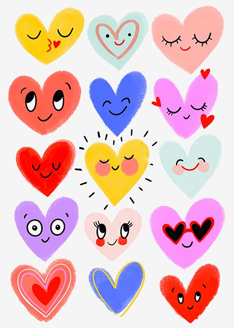 Magrikie : Illustration : valentine's / romance Pretty Illustration Art, Love Heart Drawing Ideas, Feel Good Illustration, Valentine’s Day Art, Kindness Illustration, Cute Love Doodles, Love Illustration Art, Mini Illustration, Cartoon Hearts