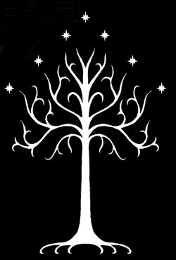 The  Sigil of Gondor (random image) from The Lord of the Rings by JRR Tolkien. My future tattoo <3 Tree Of Gondor Tattoo, White Tree Of Gondor, Tree Of Gondor, Lotr Tattoo, Lord Of The Rings Tattoo, Minas Tirith, Lord Of The Ring, Lotr Art, Golden Tree