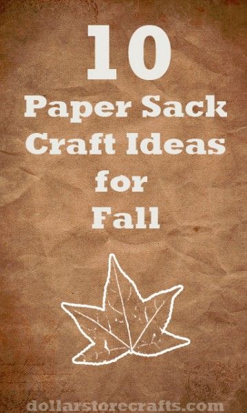 Cute paper sack craft ideas! Paper Sack, Paper Bag Crafts, Halloween And Fall, Ideas For Halloween, Autumn Crafts, Construction Paper, Childrens Crafts, Thanksgiving Crafts, Dollar Store Crafts