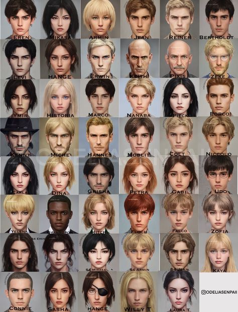 odeliasenpaii on Twitter: "Updated version of all the realistic AOT characters I’ve made #aot #snk #artbreeder… " فنسنت فان جوخ, Bahasa Jepun, Attack On Titan Aesthetic, Flipagram Instagram, Attack On Titan Comic, Aot Characters, Titans Anime, Attack On Titan Funny, Attack On Titan Season