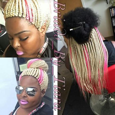 I like this☺ Pic A Boo Braids, Ugly Hairstyle Black Women, Funny Braids, Queen Braids, Funny Hairstyles, Creative Braids, Colorful Braids, Ugly Hair, Rainbow Braids