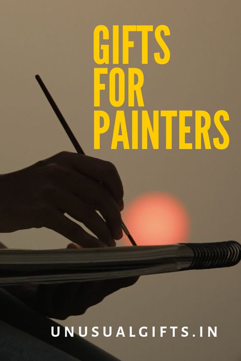 Gifts for Painters #paintergifts #giftsforpainters #unusualgifts Gift Ideas For Painters, Gifts For Painters Artists, Gifts For Painters, Gifts For Artists, Gray Headboard, Painter Gifts, Artist Apron, Leather Bound Journal, Out Of The Blue