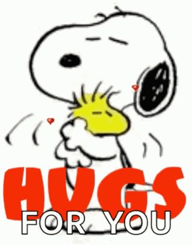 Hug Photos, Snoopy Hug, Hug Images, Hug Gif, Hugs And Kisses Quotes, Woodstock Snoopy, Hug Quotes, Snoopy Funny, Snoopy Images