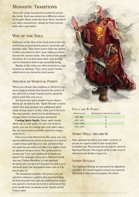 #monk #subclass 5e Classes, Dnd Monk, Homebrew Classes, Monk Dnd, Dungeons And Dragons Board, D D Classes, Dnd Classes, Dnd Races, Dungeons And Dragons Classes