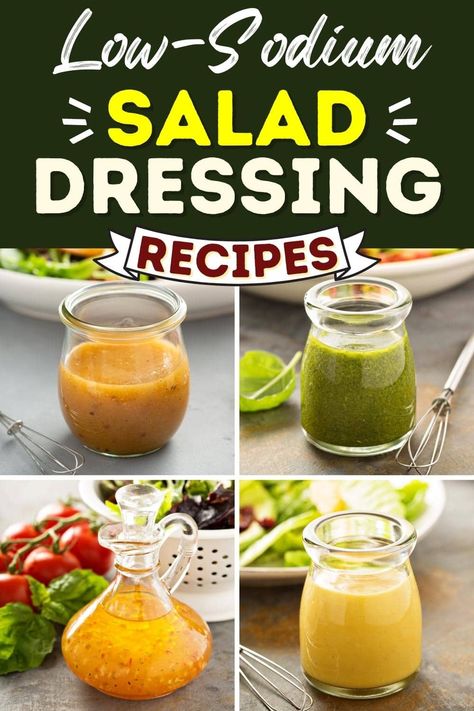 Low Sodium Salad Dressing, Low Sodium Salad, Low Sodium Dressing, Salad Dressing Recipes Healthy, Salad Dressing Recipe, Resep Salad, Salad Dressing Recipes Homemade, Healthy Salad Dressing, Low Sodium Recipes