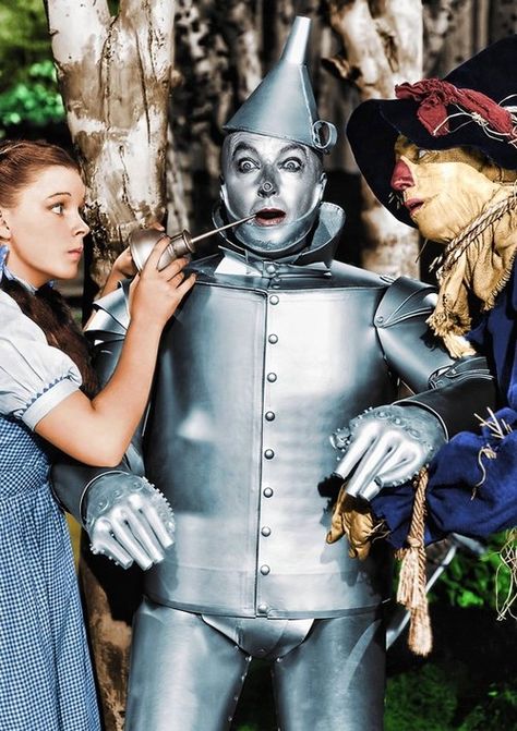 Wizard of Oz. joe can be the Tin Man, I'll be Dorothy, and Herc can be a scarecrow or the lion! Jack Haley, Wizard Of Oz 1939, Septième Art, The Wonderful Wizard Of Oz, Tin Man, The Wizard Of Oz, Judy Garland, Yellow Brick Road, The Wizard