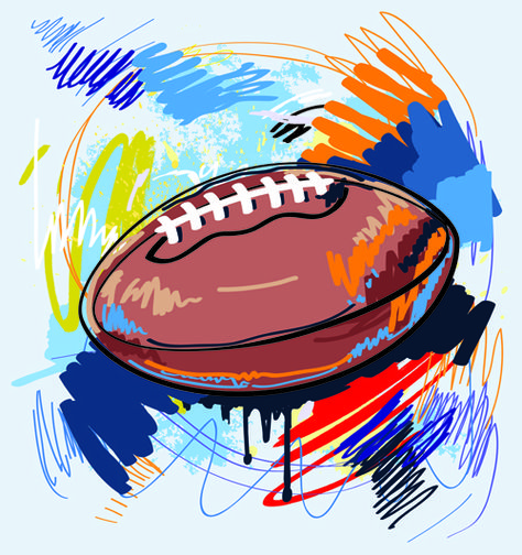 Hand drawn with graffiti sport background art vector 05 Rugby Images, Rugby Art, Football Paintings, Sublimacion Ideas, Rugby Ball, Sports Wall, Sport Art, Shower Curtain Set, Sports Art