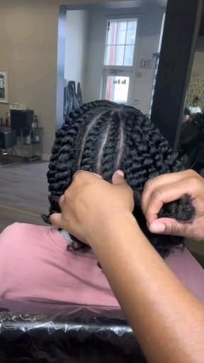 Flat twist curls 4 Twists Natural Hair, Natural Hairstyles Flat Twist, Flat Twist And Curls Hairstyles, Defined Natural Hair, Type 4c Hairstyles Protective, Flat Twist Twist Out, Twist Out 4b Natural Hair, Flat Twists 4c Hair, Flat Twist Hair Styles